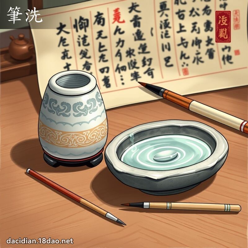 筆洗 - 國語大辭典配圖