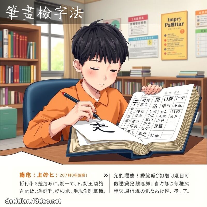 笔画检字法 - 国语大辞典配图