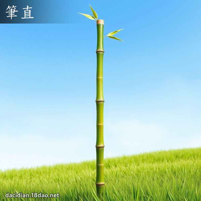 筆直 - 國語大辭典配圖