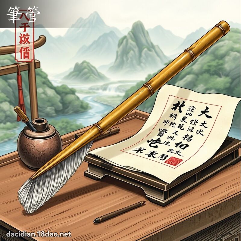 筆管 - 國語大辭典配圖