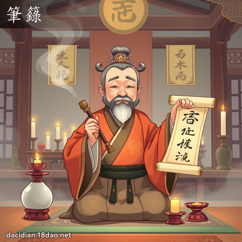笔籙 - 国语大辞典配图