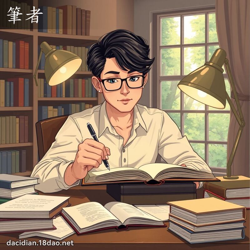 笔者 - 国语大辞典配图
