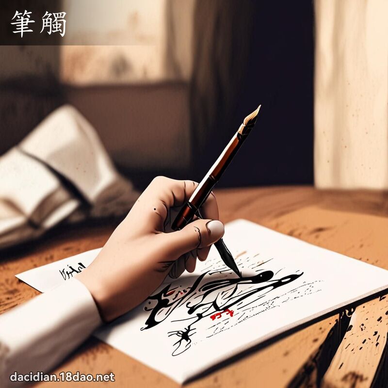 笔触 - 国语大辞典配图