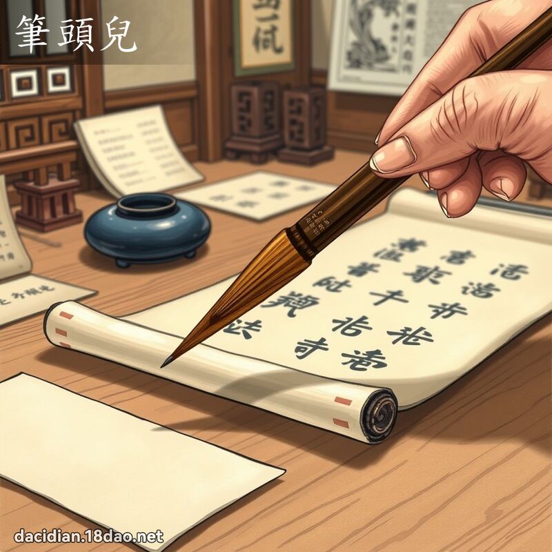 笔头儿 - 国语大辞典配图