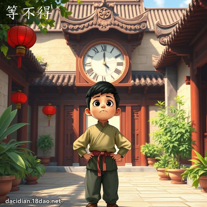 等不得 - 國語大辭典配圖