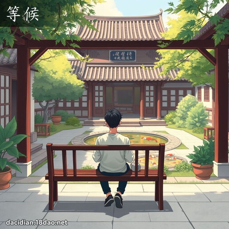 等候 - 国语大辞典配图