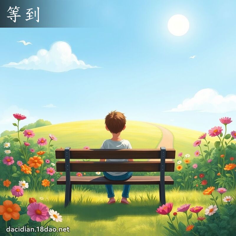等到 - 國語大辭典配圖