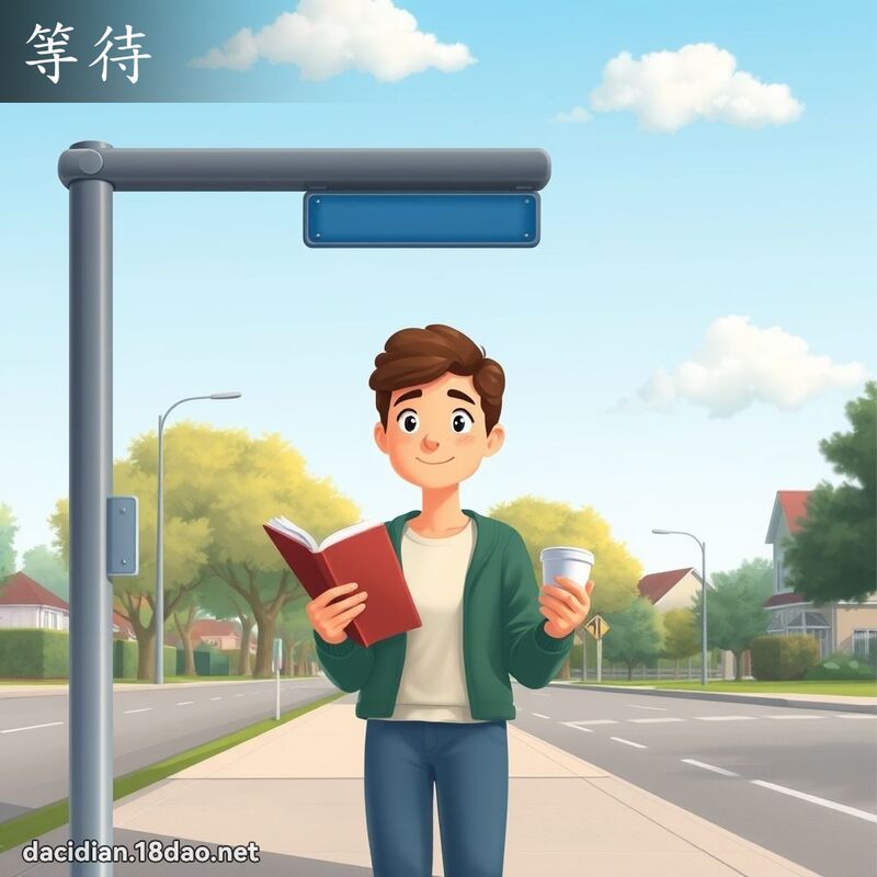 等待 - 國語大辭典配圖