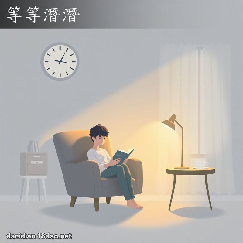 等等潛潛 - 國語大辭典配圖