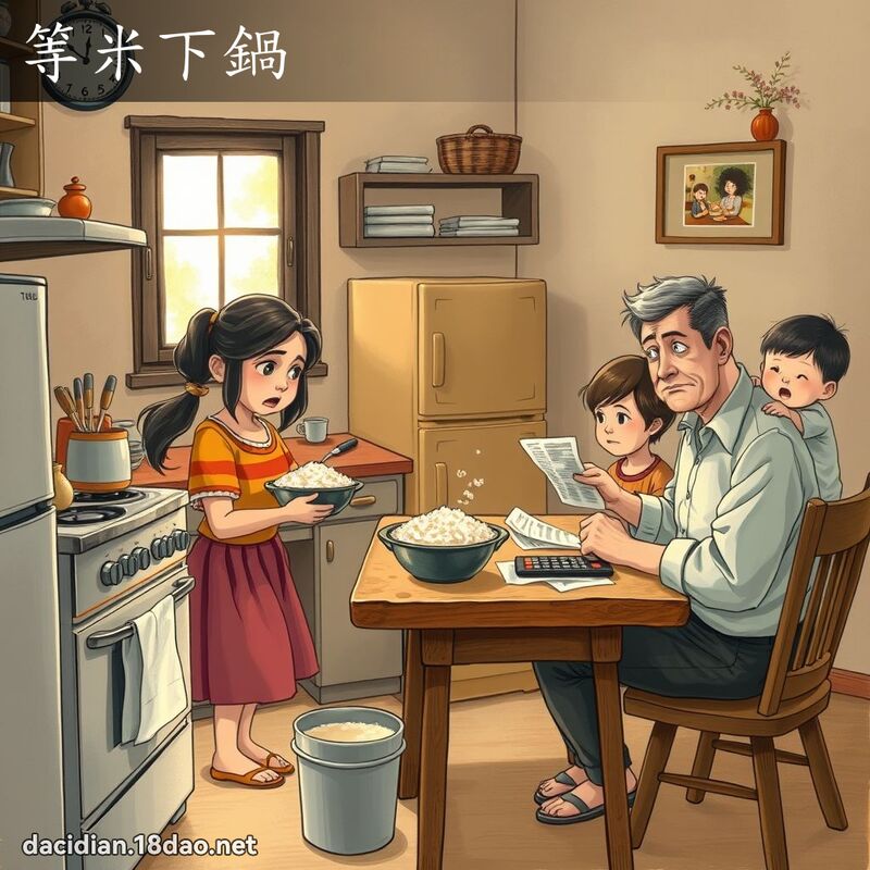 等米下鍋 - 國語大辭典配圖