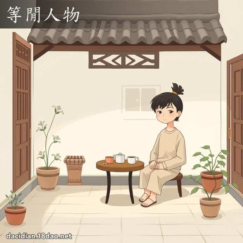 等闲人物 - 国语大辞典配图