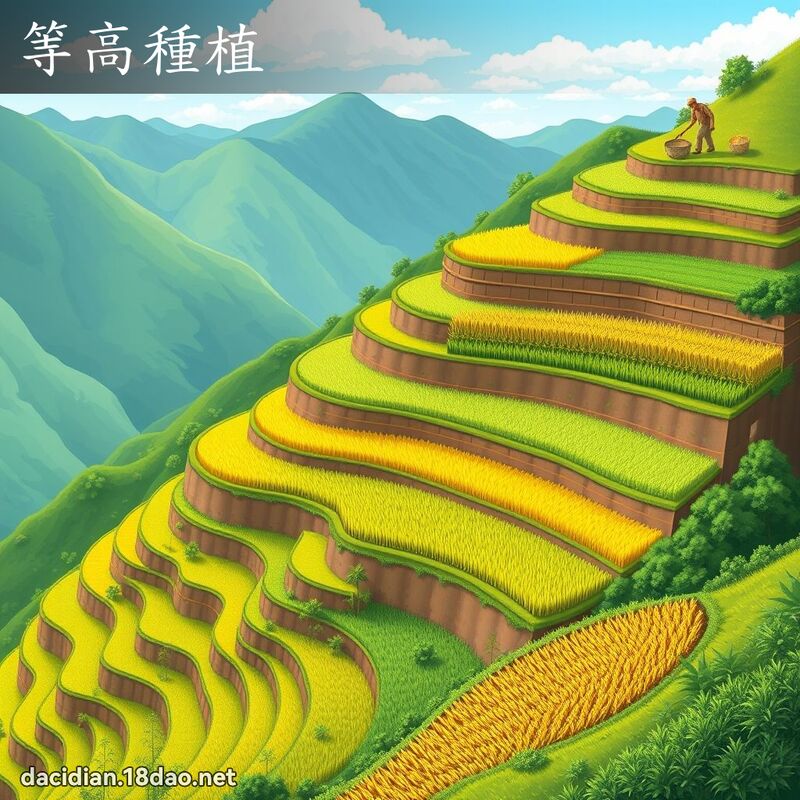等高種植 - 國語大辭典配圖