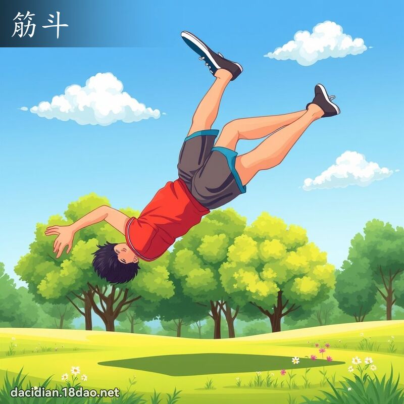 筋斗 - 国语大辞典配图