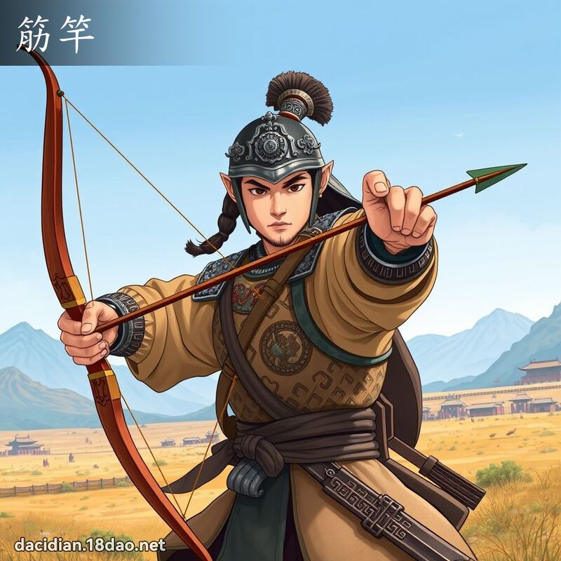 筋竿 - 國語大辭典配圖