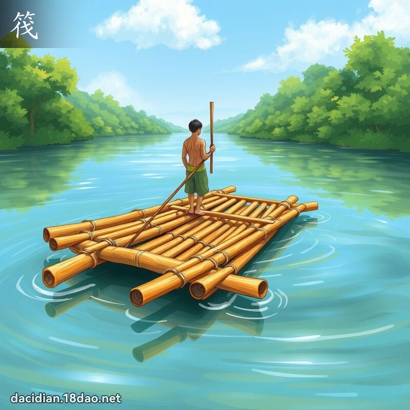 筏 - 國語大辭典配圖