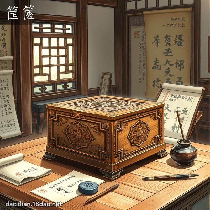 筐篋 - 国语大辞典配图