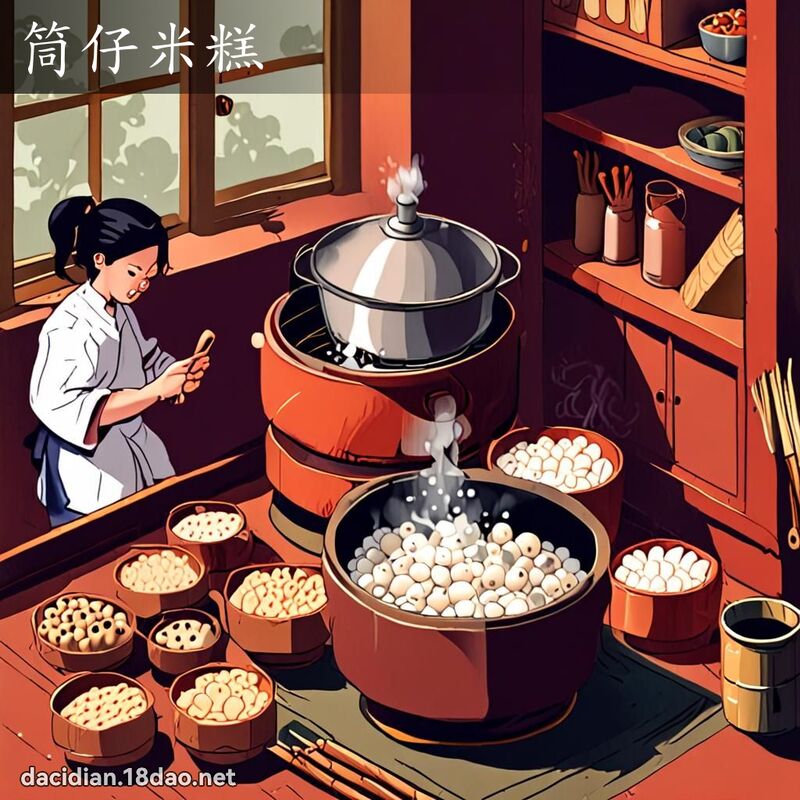 筒仔米糕 - 国语大辞典配图