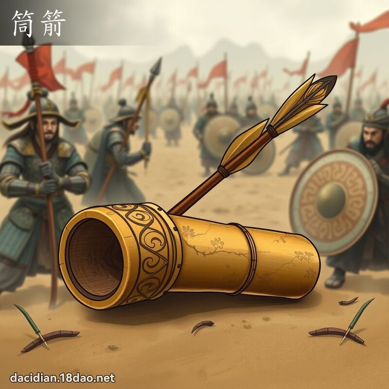 筒箭 - 國語大辭典配圖
