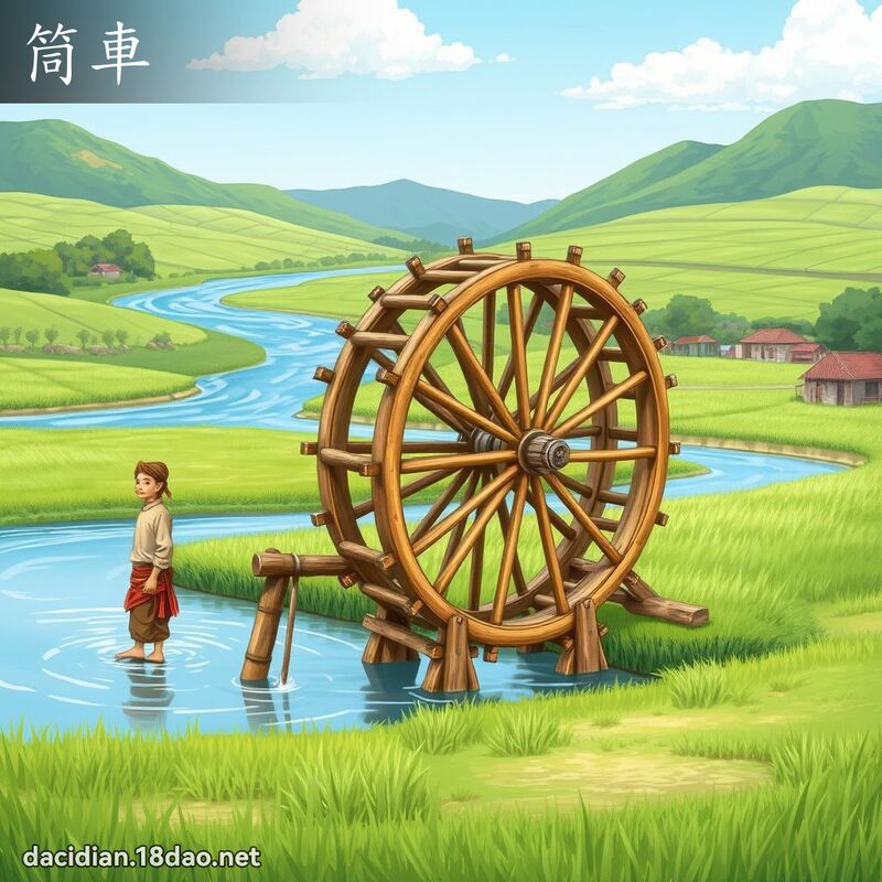 筒车 - 国语大辞典配图