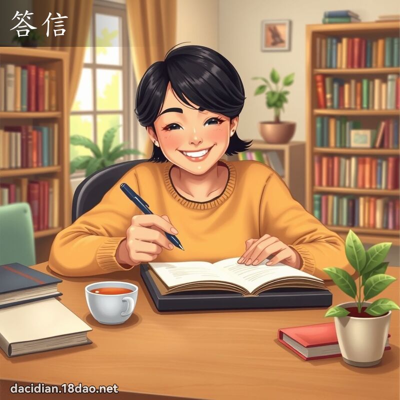 答信 - 国语大辞典配图