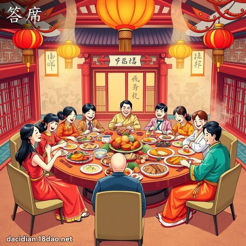 答席 - 国语大辞典配图