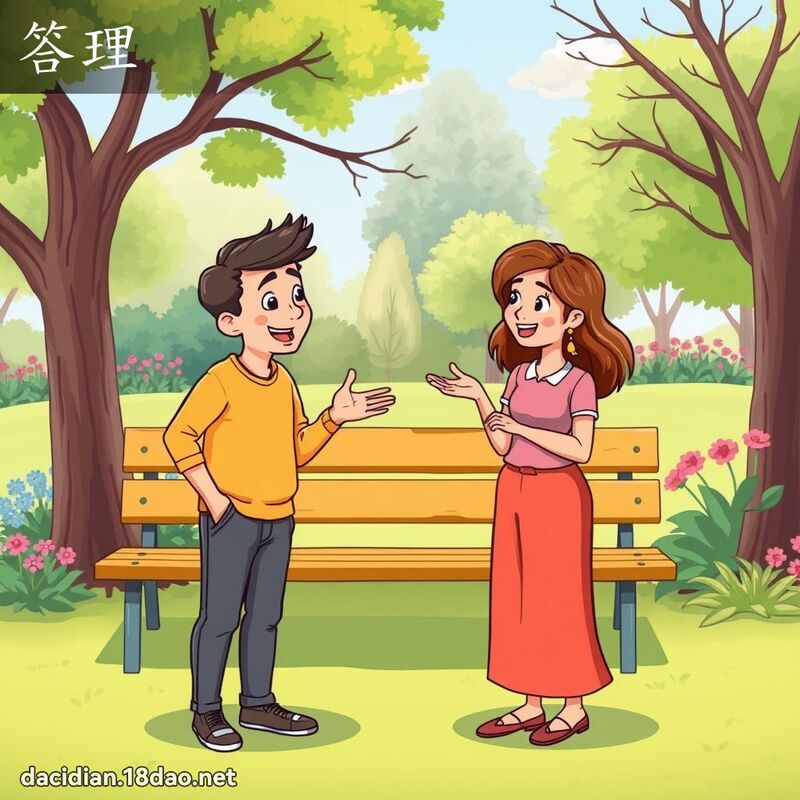 答理 - 国语大辞典配图