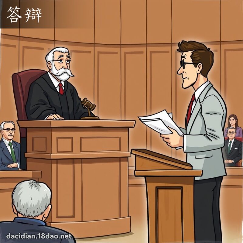 答辩 - 国语大辞典配图