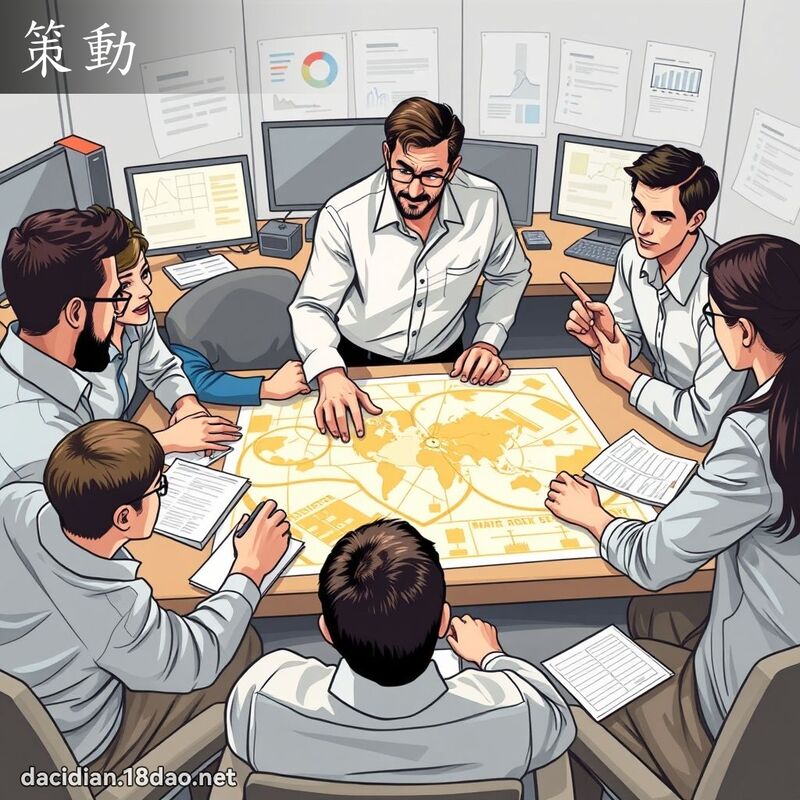 策動 - 國語大辭典配圖