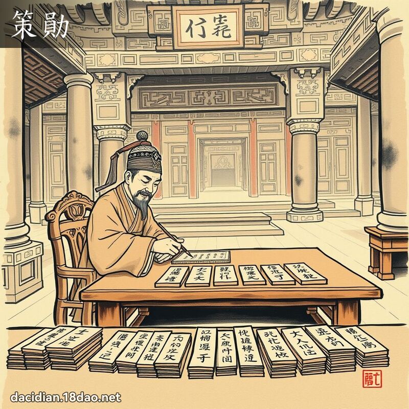 策勛 - 國語大辭典配圖