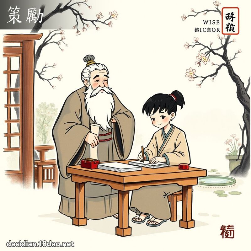 策勵 - 國語大辭典配圖