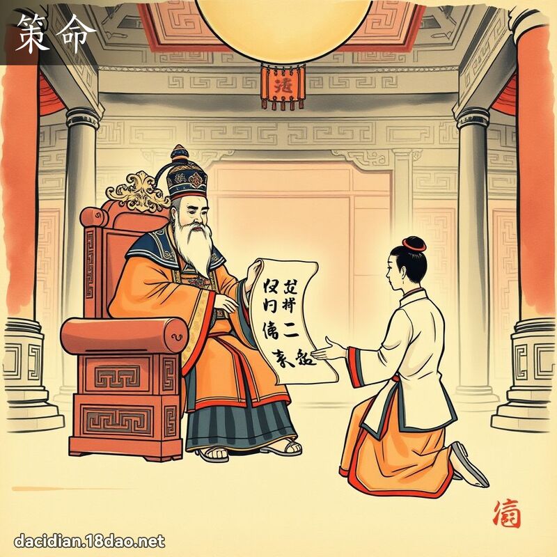 策命 - 國語大辭典配圖
