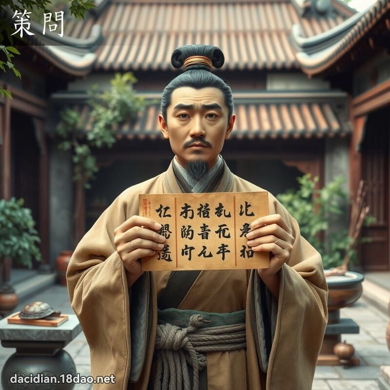 策問 - 國語大辭典配圖