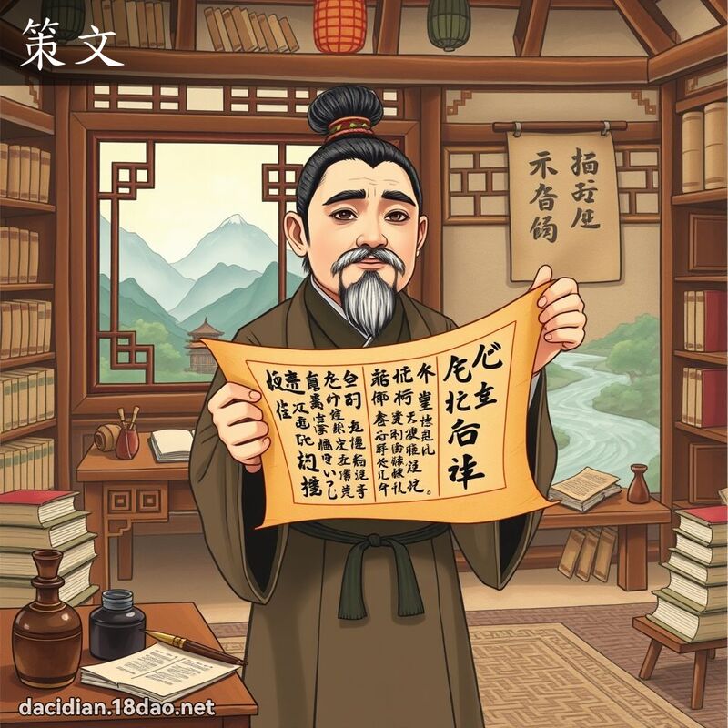 策文 - 國語大辭典配圖