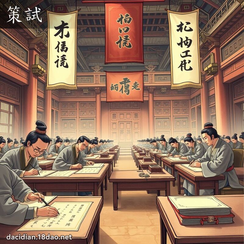 策试 - 国语大辞典配图