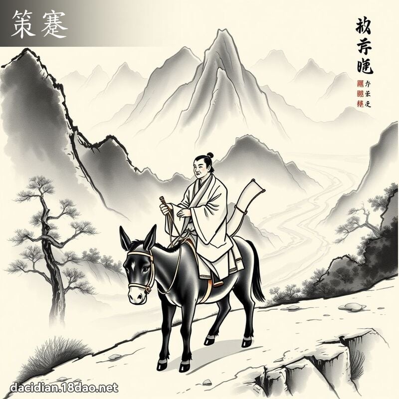 策蹇 - 國語大辭典配圖