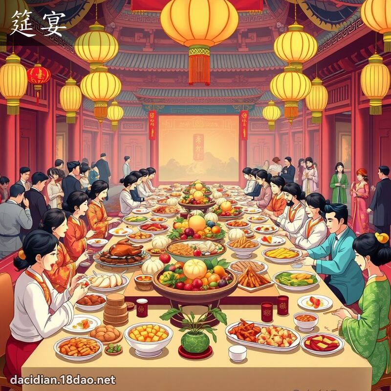 筵宴 - 國語大辭典配圖
