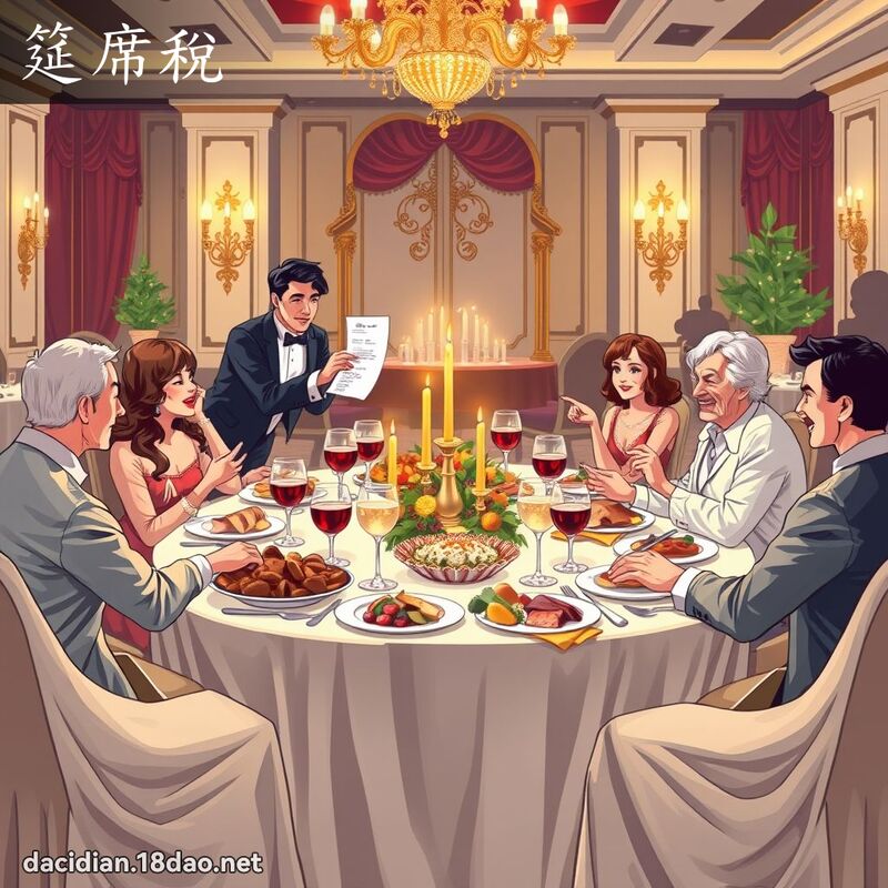 筵席稅 - 國語大辭典配圖