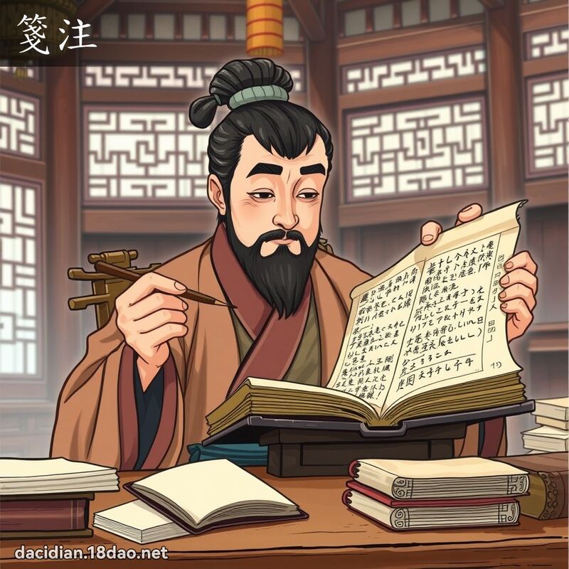 笺注 - 国语大辞典配图