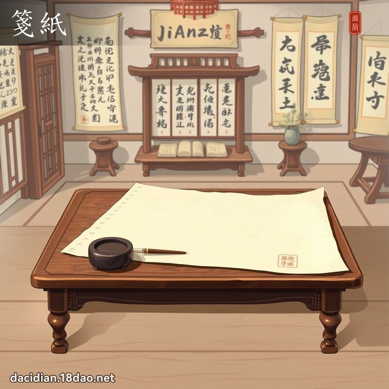 笺纸 - 国语大辞典配图