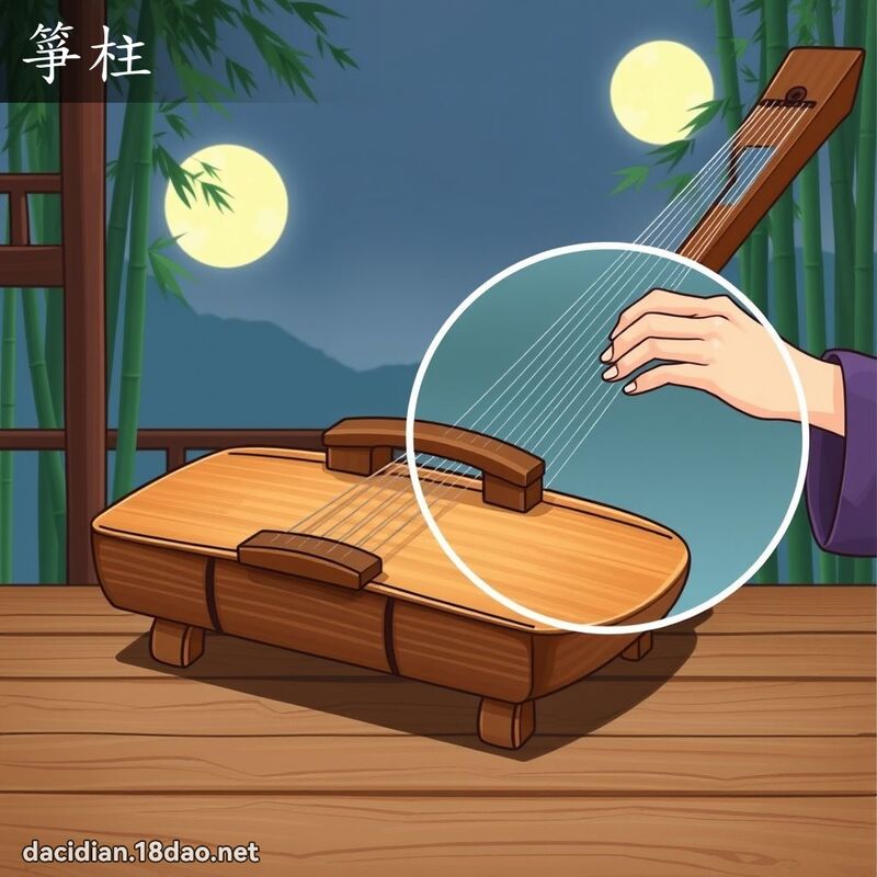 箏柱 - 国语大辞典配图