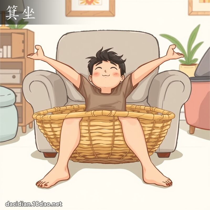 箕坐 - 国语大辞典配图