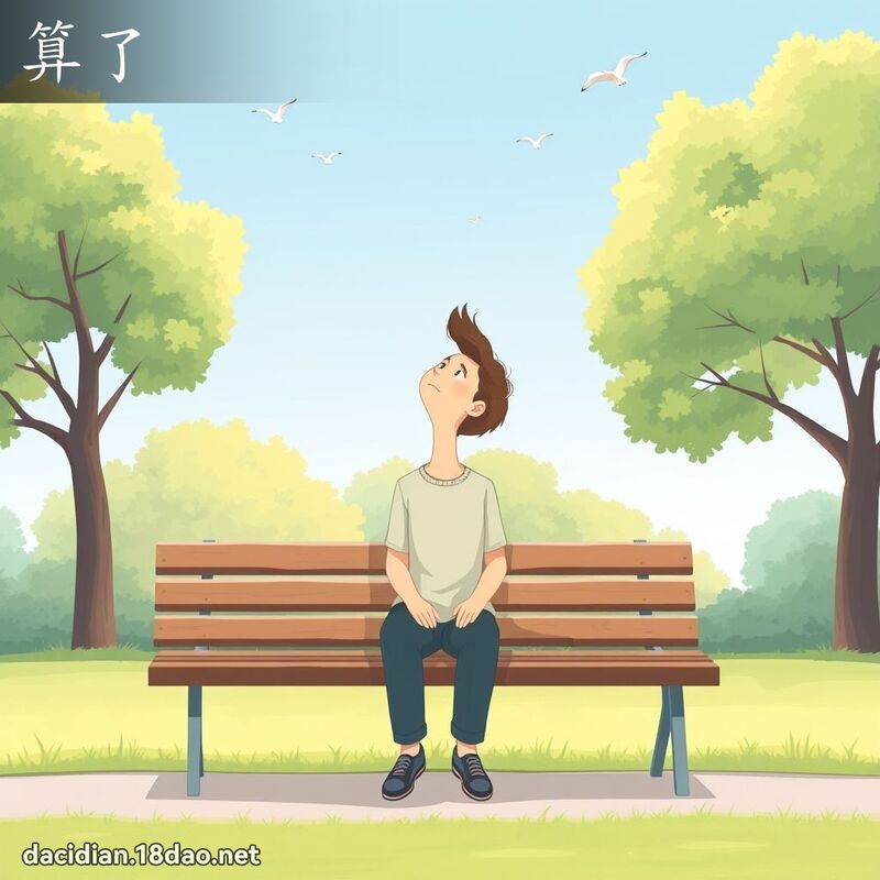 算了 - 国语大辞典配图