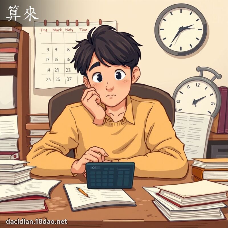 算来 - 国语大辞典配图
