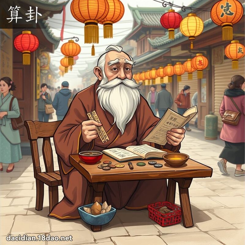 算卦 - 國語大辭典配圖