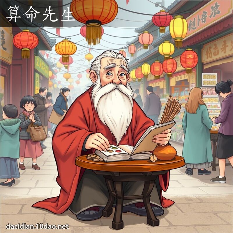 算命先生 - 國語大辭典配圖