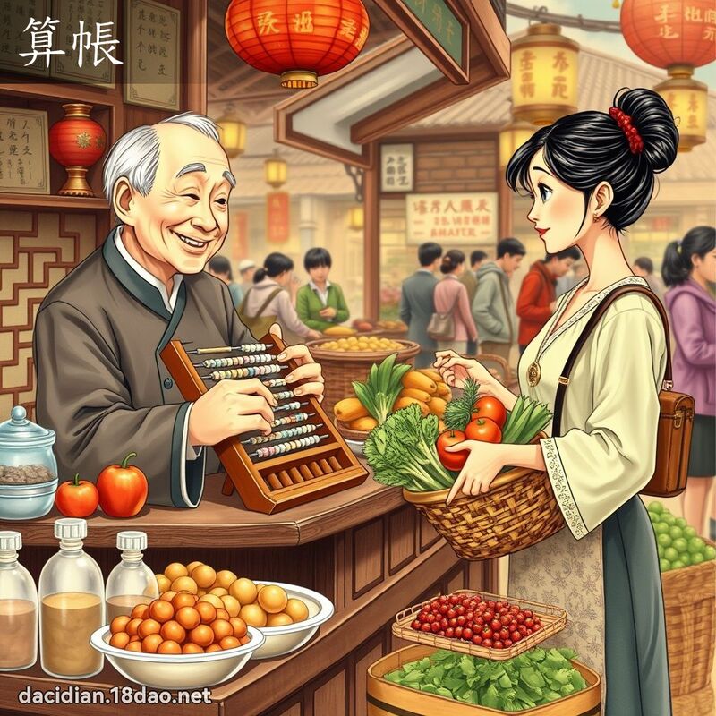 算帳 - 國語大辭典配圖