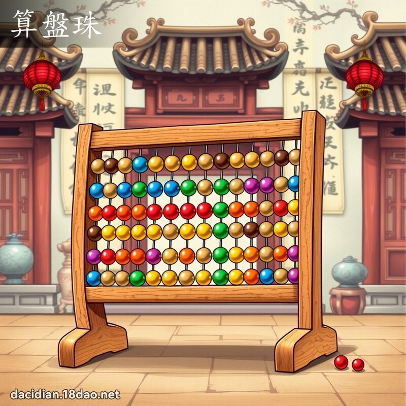 算盤珠 - 國語大辭典配圖