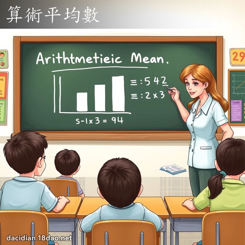 算术平均数 - 国语大辞典配图