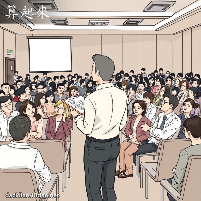 算起來 - 國語大辭典配圖