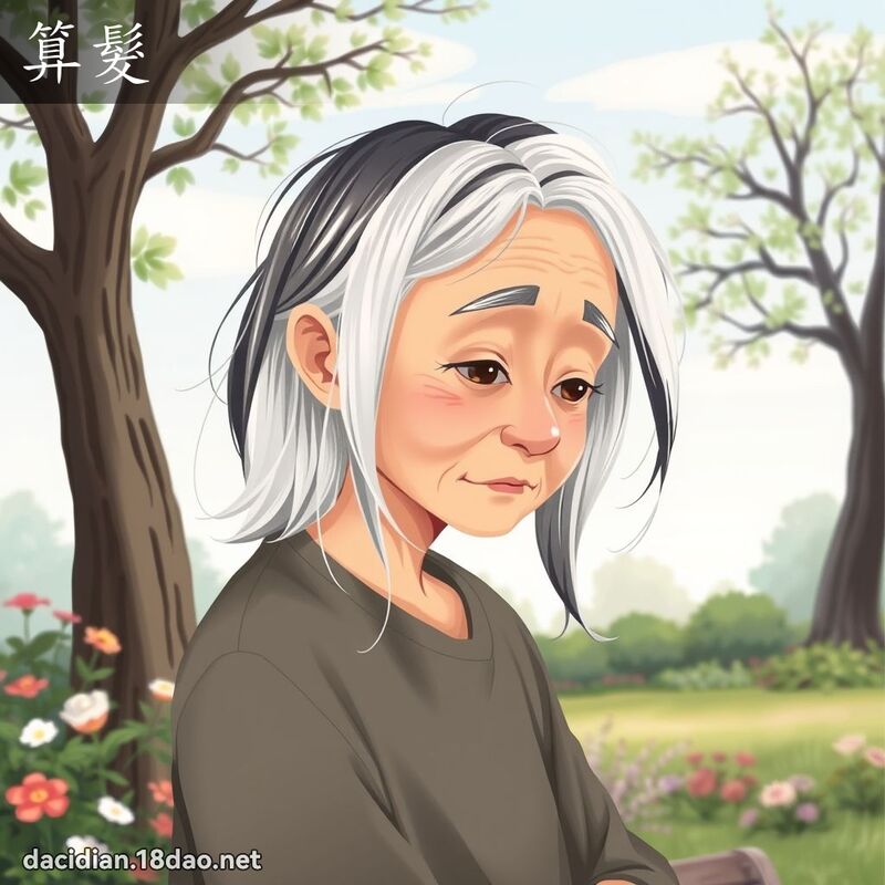 算髮 - 國語大辭典配圖